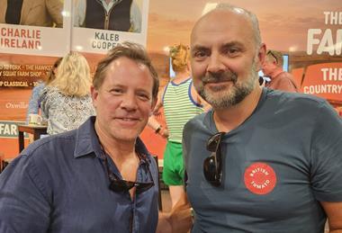 Matt Tebbutt visited Simon Conway on the British Tomatoes stand