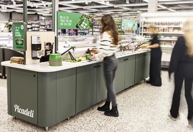 One of Picadeli's large Arctic salad bars