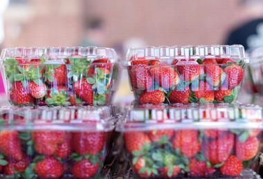 Strawberries in plastic containers Adobe Stock