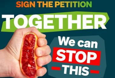The petition warns that chefs and their businesses will face pressure from the proposed reset