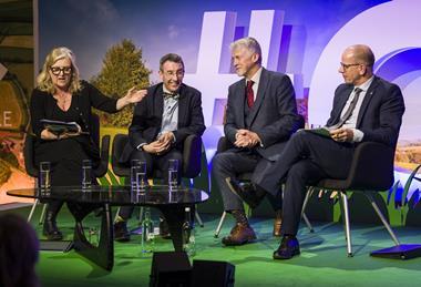 L-r: The session's moderator Charlotte Smith with Andrew Muir, Huw Irranca-Davies, and Jim Fairlie