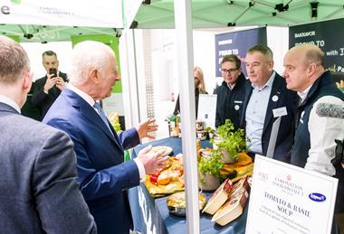 King Charles met food industry leaders and food rescue charities to recognise their achievements