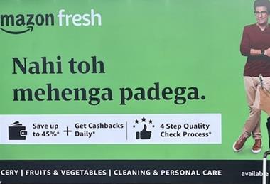 Amazon India Amazon Fresh billboard