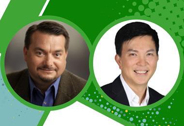 Giumarra Companies president and CEO Tim Riley (left) and DiMuto founder and CEO Gary Loh (right)
