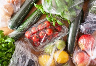 verpacktes Obst und Gemüse