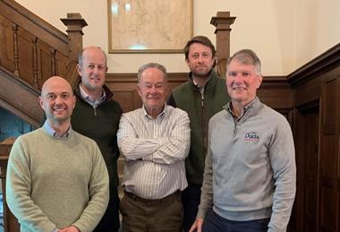 (l-r) Anthony Gardiner, Guy Shropshire, Steve Winterbottom, Henry Shropshire, Sammy Duda