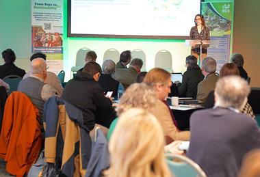 Nicola Brennan speaking at the event