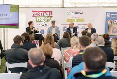 FPJ's Michael Barker (far left) chaired the panel which featured Martin Emmett, Simon Conway and Chris Rose