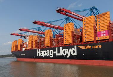 Hapag Lloyd vessel Hamburg container terminal 2023 MUST CREDIT Thorsten Schier Adobe Stock