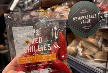 M&S red chillis are now in the value range