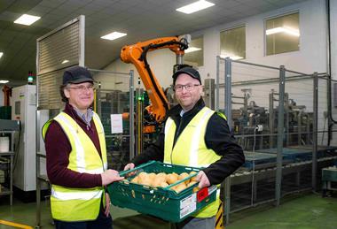 Jonathan Taylor hands over Branston's South West site to Simon Jones