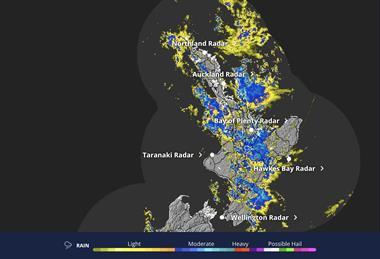 New Zealand MetService rainfall February 2026
