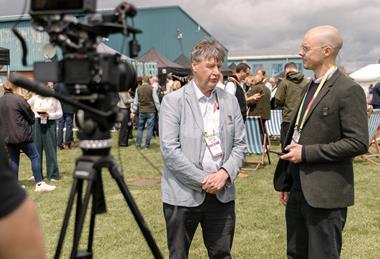 Martin Emmett was interviewed by Fred Searle at FPJ's flagship event on 10 June