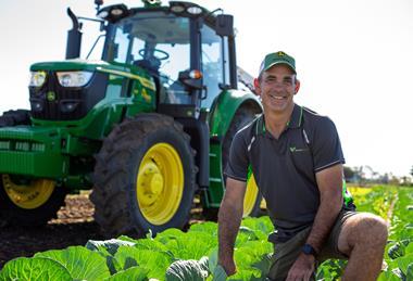Nathan Clackson is the National Farming Manager for major vegetable producer Barden Farms John Deere