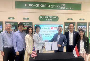 TPC and Euro-Atlantic executives at the signing ceremony