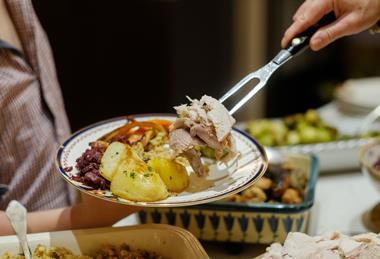 Roast potato cooking (credit- Suzanne Black Photography)