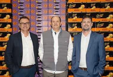 Legacy Packing Paul Slupecki (Tomra), Scott Owens (AC Foods), Brett Jackson (AC Foods Aus)