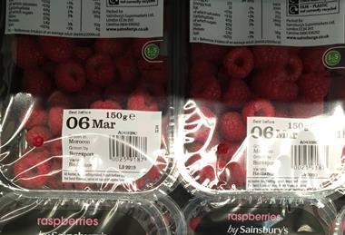 Morocco raspberries Sainsburys