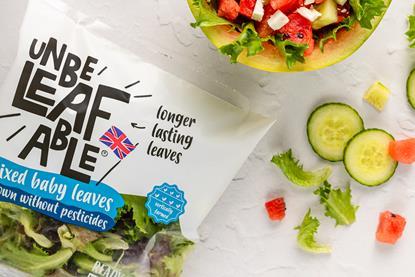 The Unbeleafable collection was the first range of salads to be launched by a vertical farm in the UK