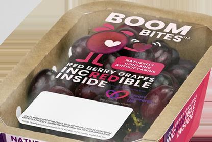 Boombites Red Berry Grapes were developed for over a decade by Bloom Fresh