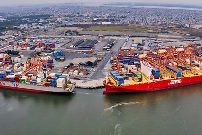 Contecon Guayaquil port ships