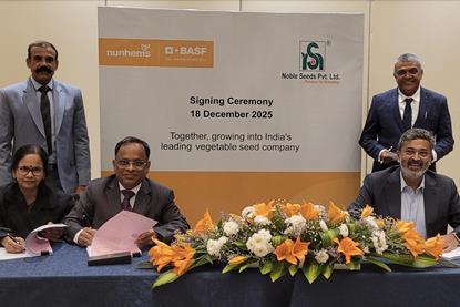 BASF-Nunhems Noble Seeds India signing ceremony
