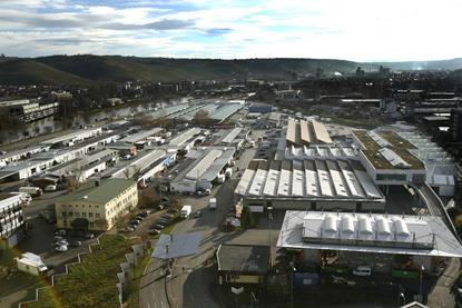 Luftaufnahme Großmarkt Stuttgart