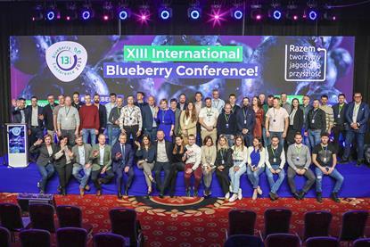 International Blueberry Conference 2025 Poland participants on stage