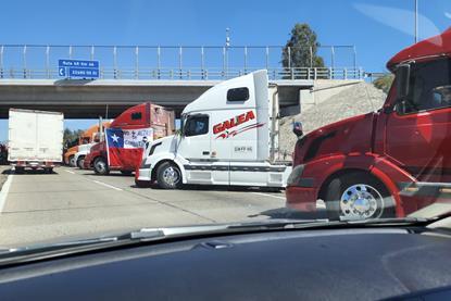 Chilean truckers strike