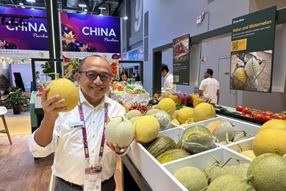 Novianto showed Fruitnet the new varieties at Asia Fruit Logistica in Hong Kong