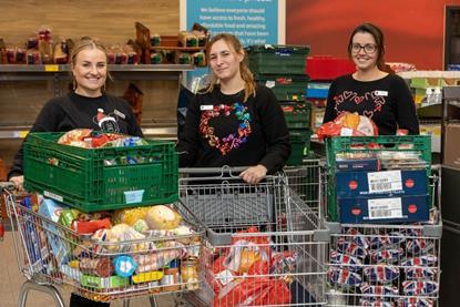 Aldi made Christmas food donations