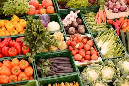 Gemüse Marktstand