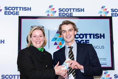 Tom Porter was awarded the Regional EDGE grant at a ceremony in Dundee on 26 February