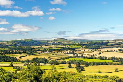 NFU president Tom Bradshaw highlighted the “huge demands” being made on land in England