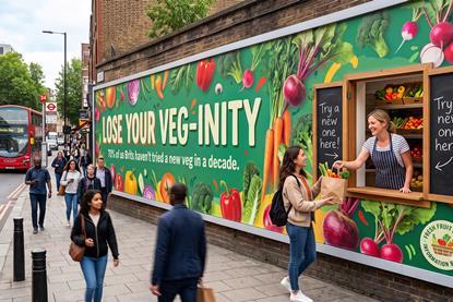 Choat's vision for the UK's first ever 'greengrocer billboard'