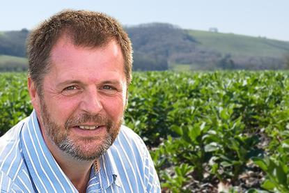 Simon Jackson advised bean growers to treat their crops at first pod set