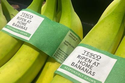 Tesco's ripen at home bananas