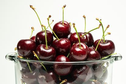 Chilean cherries bowl