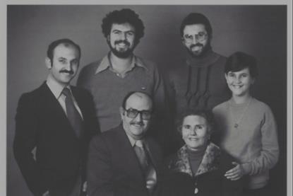Roberto Llombart, second from right, with his family in 1977