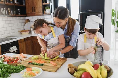Family preparing healthy food Adobe Stock
