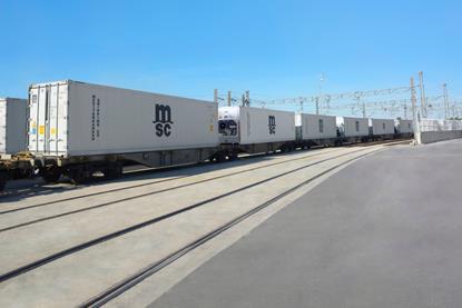 MSC Reefer train service
