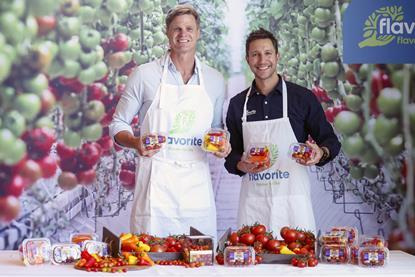 l-r AFL great Nick Riewoldt & Flavorite’s Marketing and Communications Manager Tom Millis