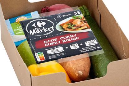BE Carrefour meal kit veg curry