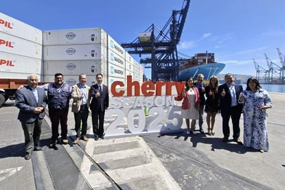 STI marks the start of its martime exports of Chilean cherries