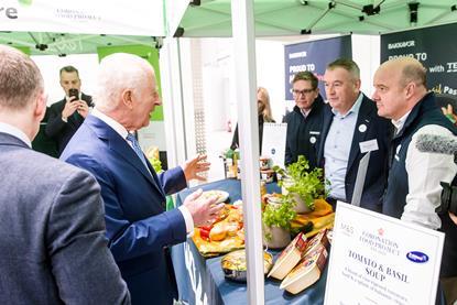 King Charles met food industry leaders and food rescue charities to recognise their achievements