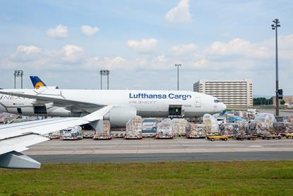 Lufthansa Cargo loading Frankfurt Germany MUST CREDIT Jakub Rutkiewicz Adobe Stock