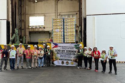 Philippines UAE Unifrutti Port ceremony pineapples