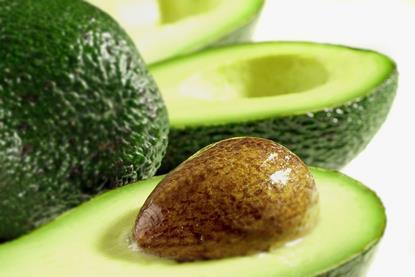 Aufgeschnittene Avocado