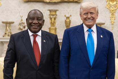 Cyril Ramaphosa meets Donald Trump 2025 MUST CREDIT The White House