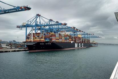 MSC container ship Algeciras